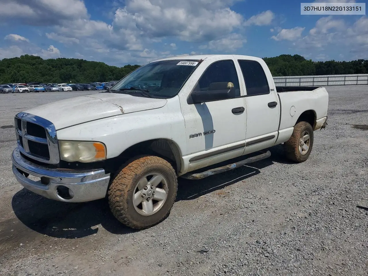 2002 Dodge Ram 1500 VIN: 3D7HU18N22G133151 Lot: 59007996