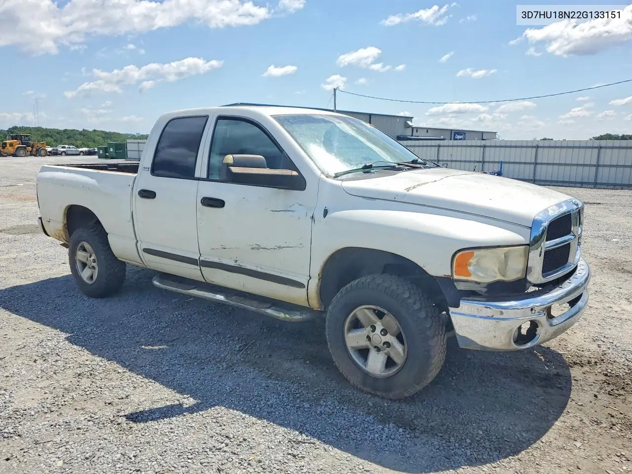 2002 Dodge Ram 1500 VIN: 3D7HU18N22G133151 Lot: 59007996