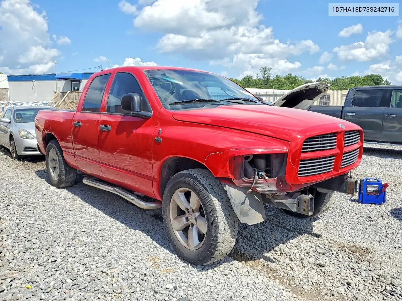 2003 Dodge Ram 1500 St VIN: 1D7HA18D73S242716 Lot: 60870056