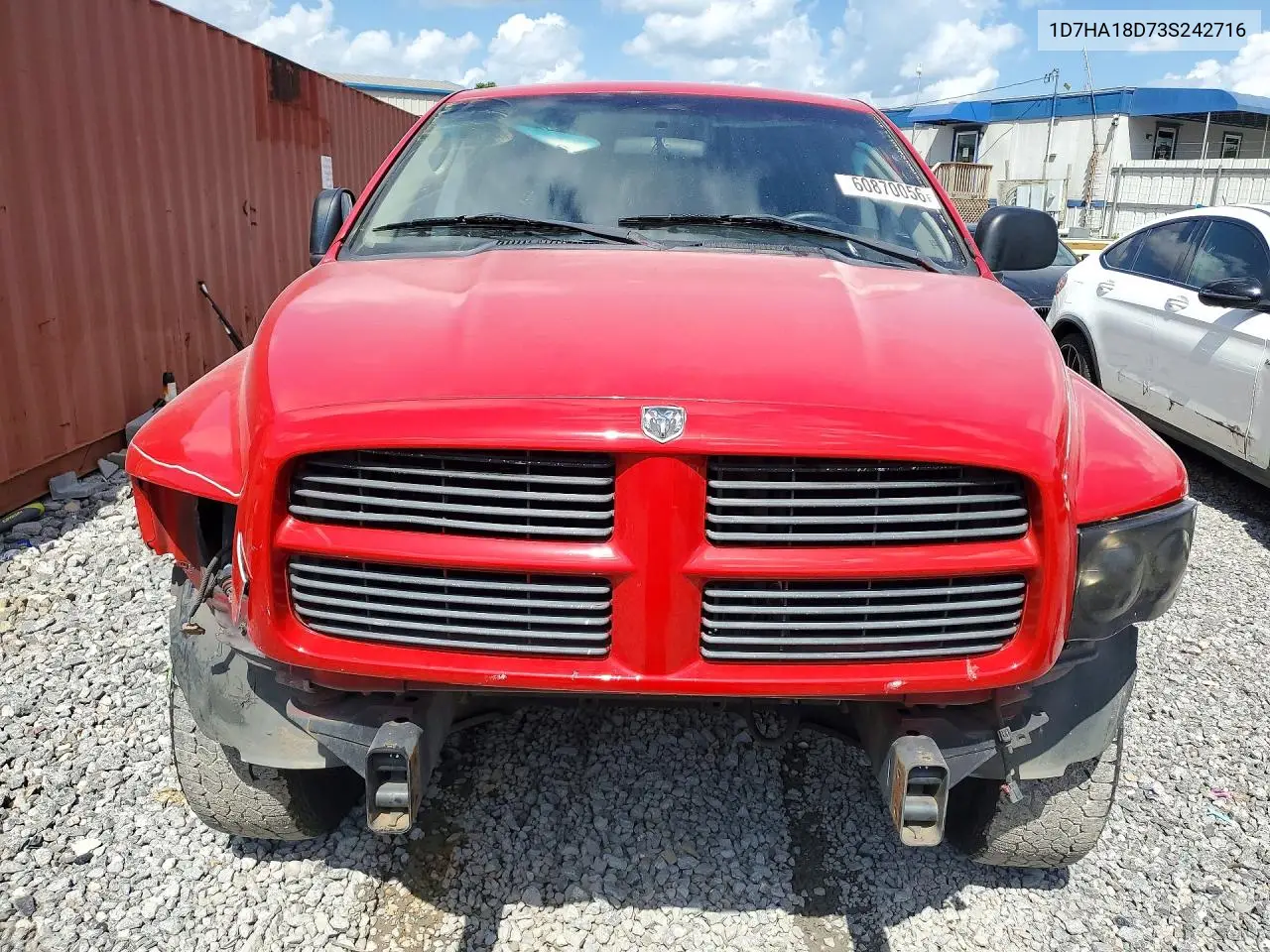 2003 Dodge Ram 1500 St VIN: 1D7HA18D73S242716 Lot: 60870056
