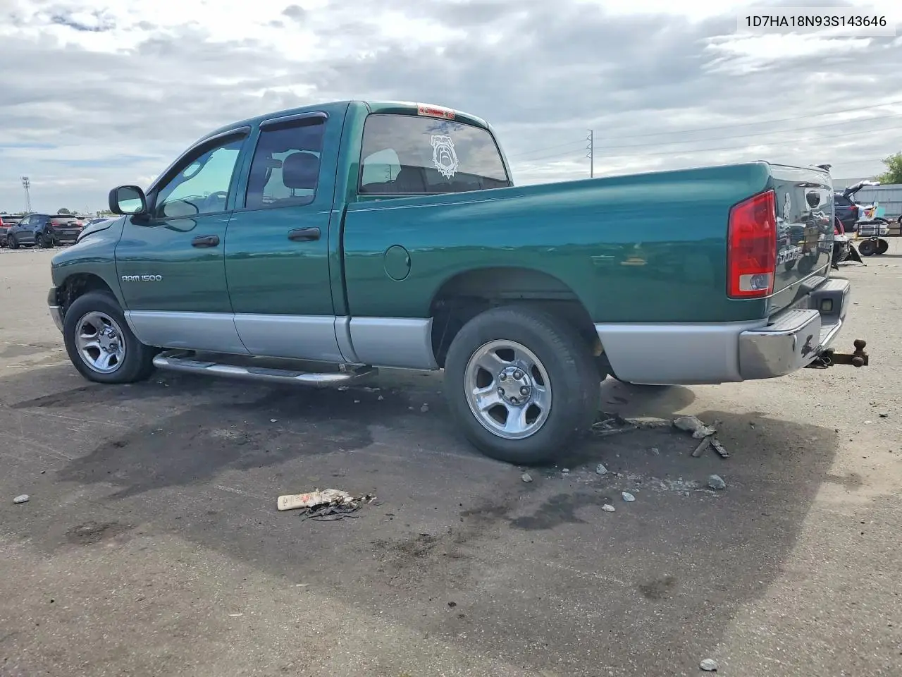 2003 Dodge Ram 1500 St/Slt VIN: 1D7HA18N93S143646 Lot: 60934516