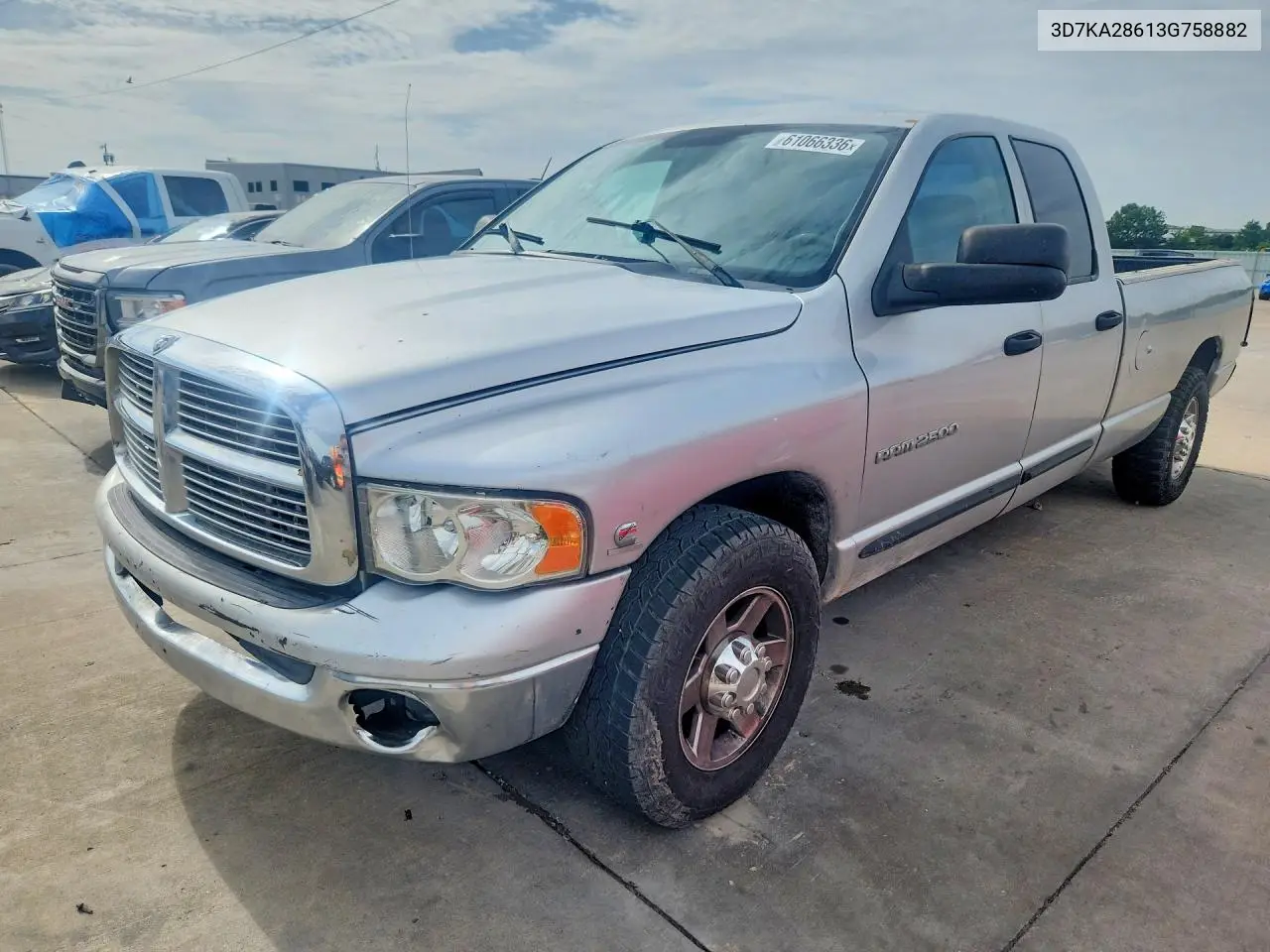2003 Dodge Ram 2500 St VIN: 3D7KA28613G758882 Lot: 61066336