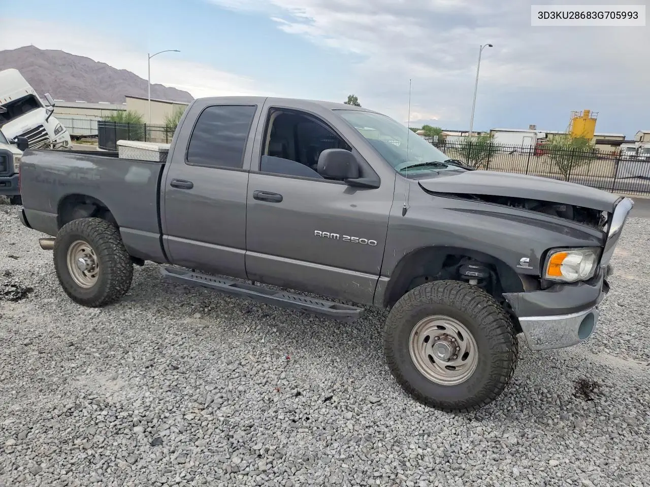 2003 Dodge Ram 2500 St VIN: 3D3KU28683G705993 Lot: 61499526