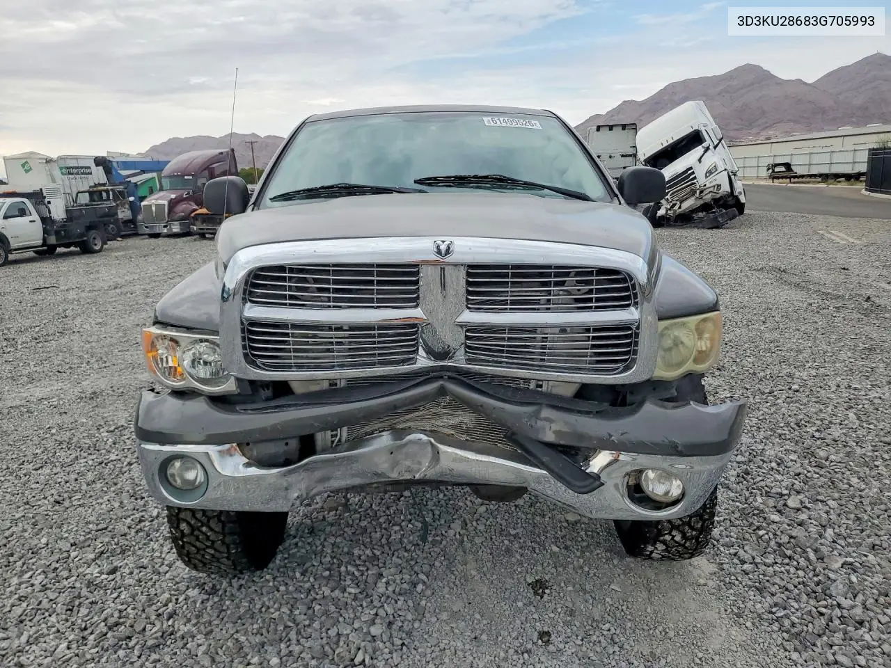2003 Dodge Ram 2500 St VIN: 3D3KU28683G705993 Lot: 61499526