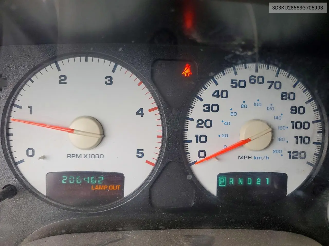 2003 Dodge Ram 2500 St VIN: 3D3KU28683G705993 Lot: 61499526