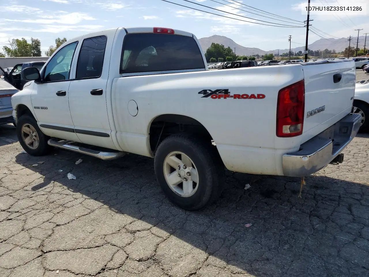 2003 Dodge Ram 1500 St VIN: 1D7HU18Z33S141286 Lot: 62092856
