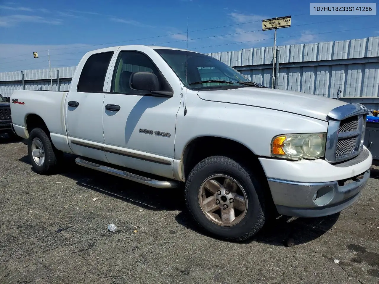 2003 Dodge Ram 1500 St VIN: 1D7HU18Z33S141286 Lot: 62092856