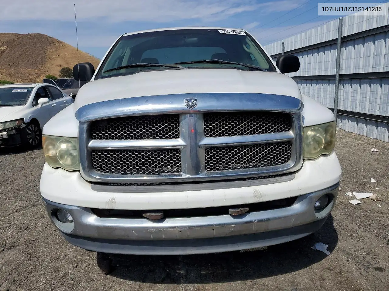 2003 Dodge Ram 1500 St VIN: 1D7HU18Z33S141286 Lot: 62092856