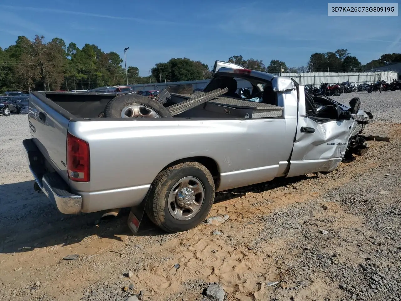3D7KA26C73G809195 2003 Dodge Ram 2500 St