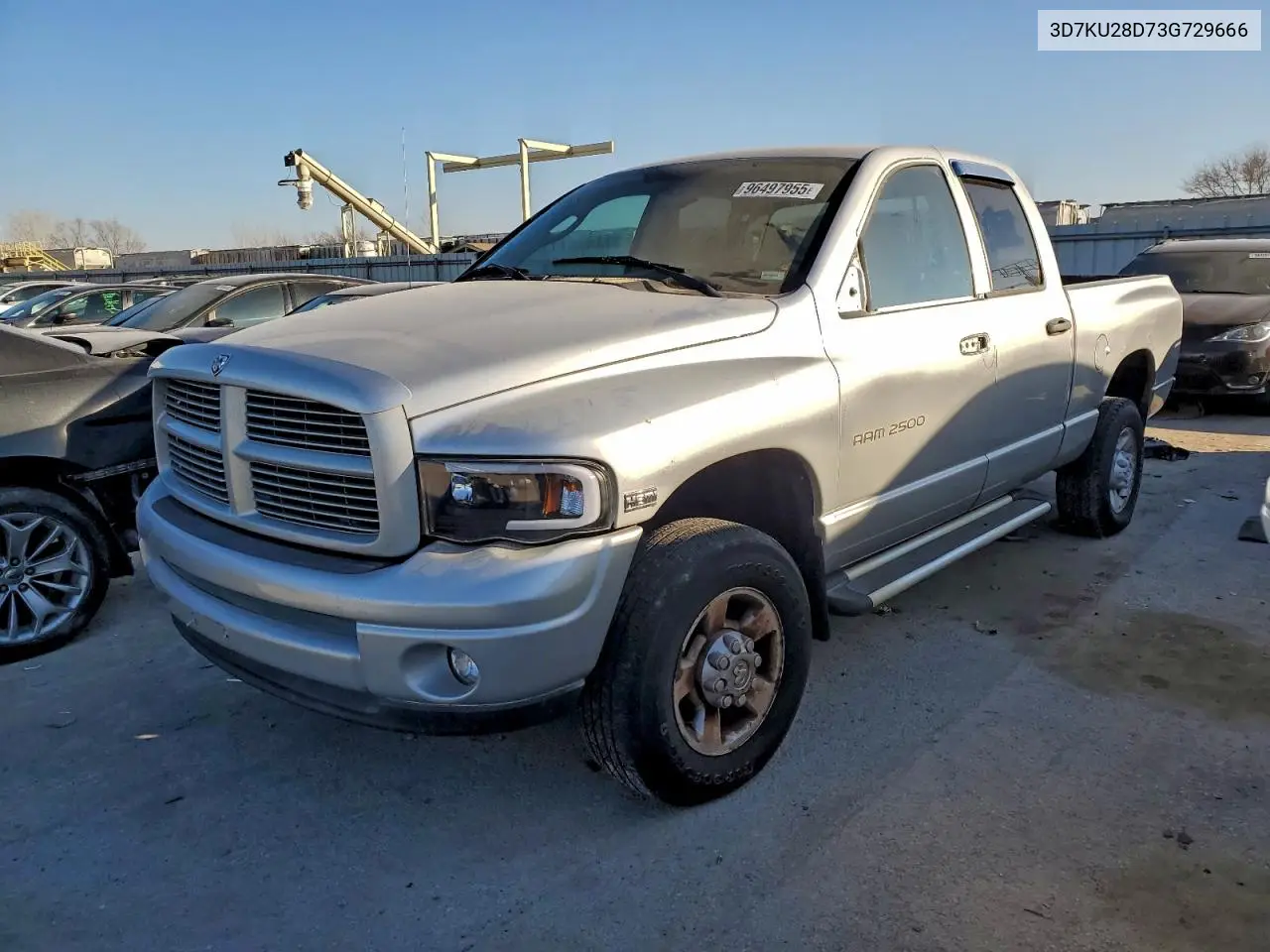 3D7KU28D73G729666 2003 Dodge Ram 2500 St