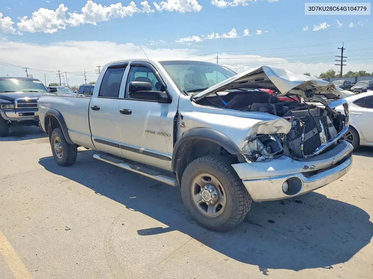 2004 Dodge Ram 2500 St VIN: 3D7KU28C64G104779 Lot: 60326886