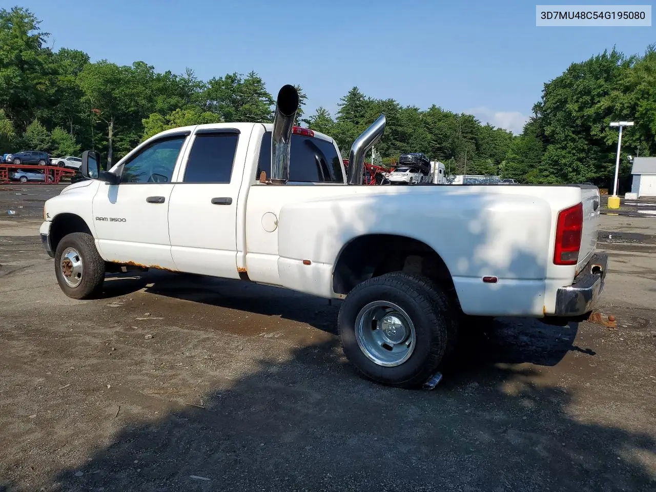 2004 Dodge Ram 3500 St VIN: 3D7MU48C54G195080 Lot: 61562936