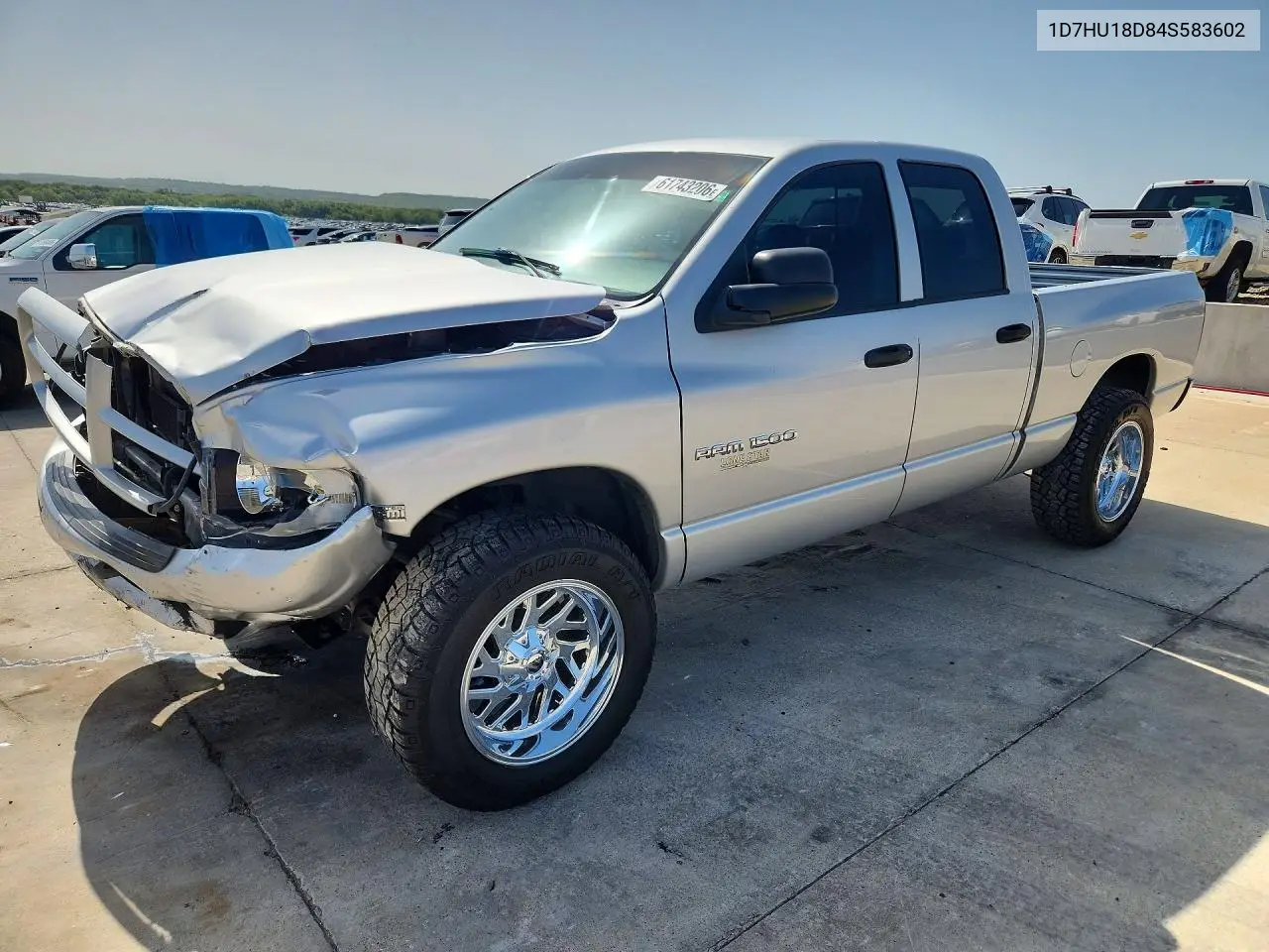 2004 Dodge Ram 1500 St VIN: 1D7HU18D84S583602 Lot: 61743206
