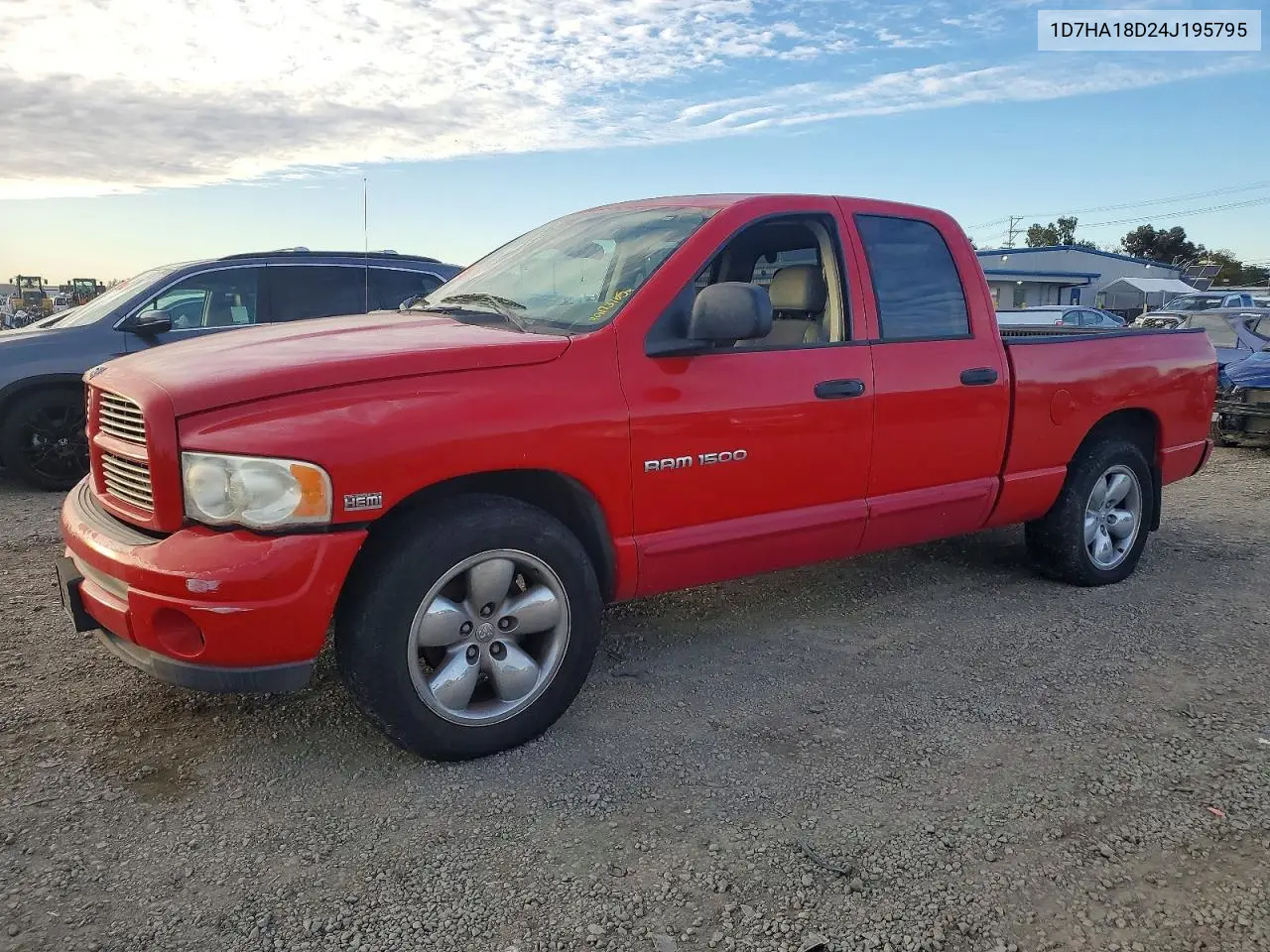 2004 Dodge Ram 1500 St VIN: 1D7HA18D24J195795 Lot: 99173165