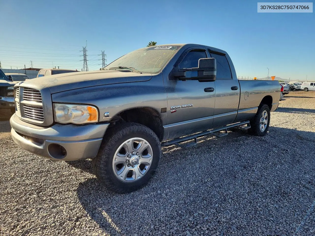 2005 Dodge Ram 2500 St VIN: 3D7KS28C75G747066 Lot: 55365626