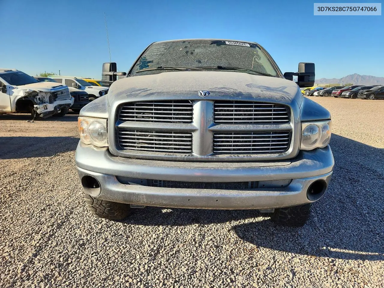 2005 Dodge Ram 2500 St VIN: 3D7KS28C75G747066 Lot: 55365626