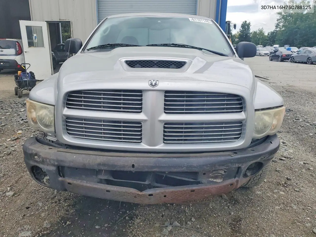 2005 Dodge Ram VIN: 3D7HA16H75C788125 Lot: 61107146