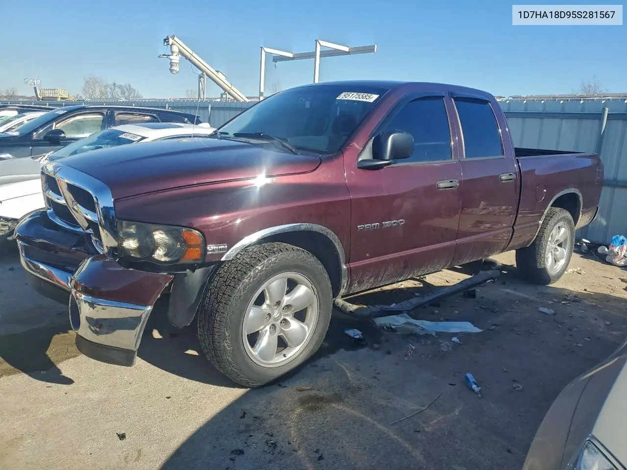 1D7HA18D95S281567 2005 Dodge Ram 1500 St