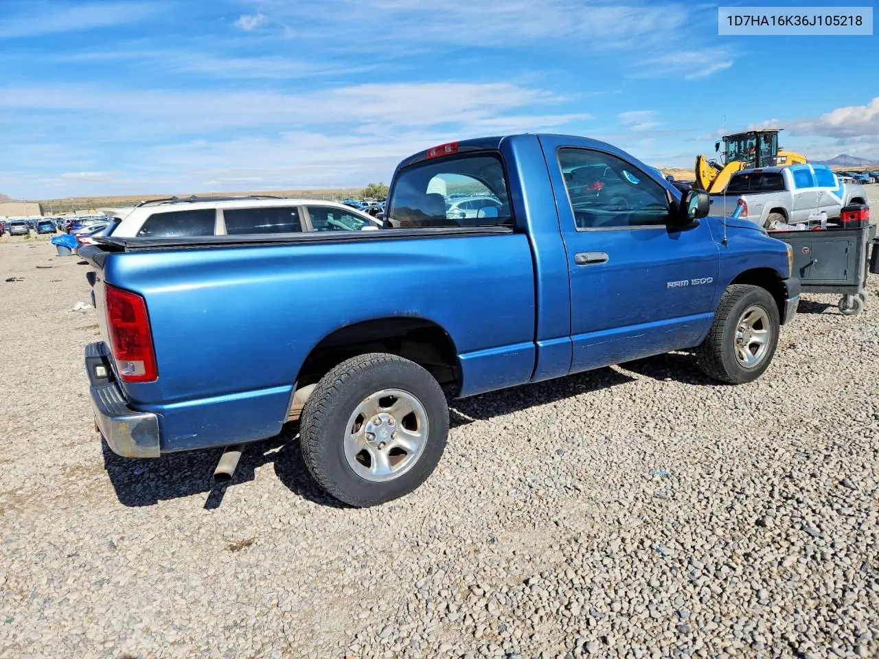 2006 Dodge Ram 1500 St VIN: 1D7HA16K36J105218 Lot: 77249885