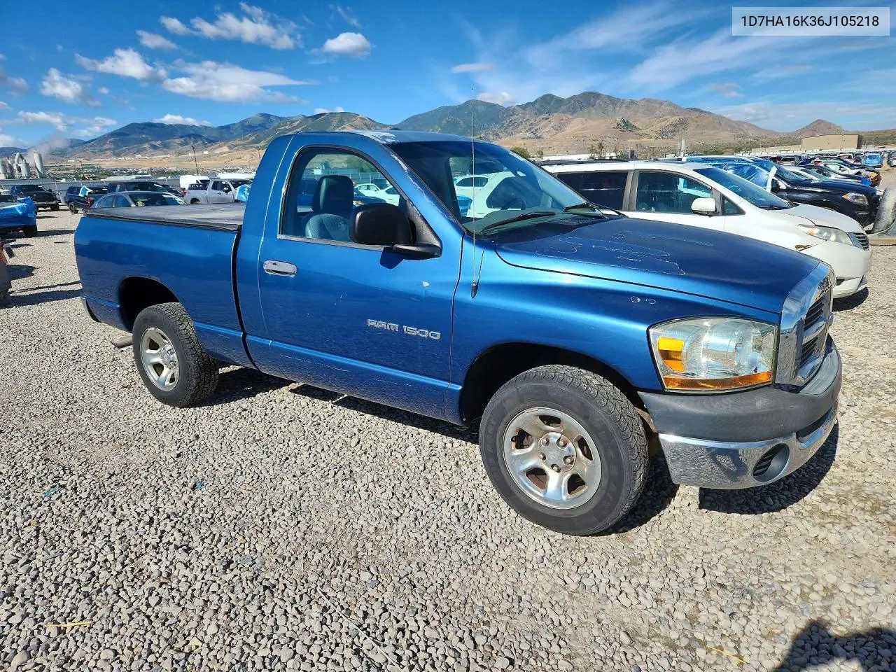 2006 Dodge Ram 1500 St VIN: 1D7HA16K36J105218 Lot: 77249885