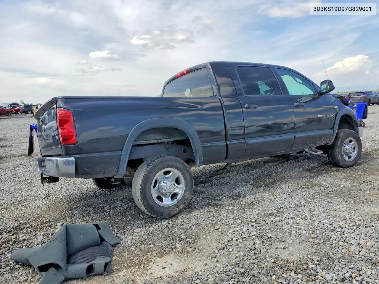2007 Dodge Ram 1500 VIN: 3D3KS19D97G829001 Lot: 55371106