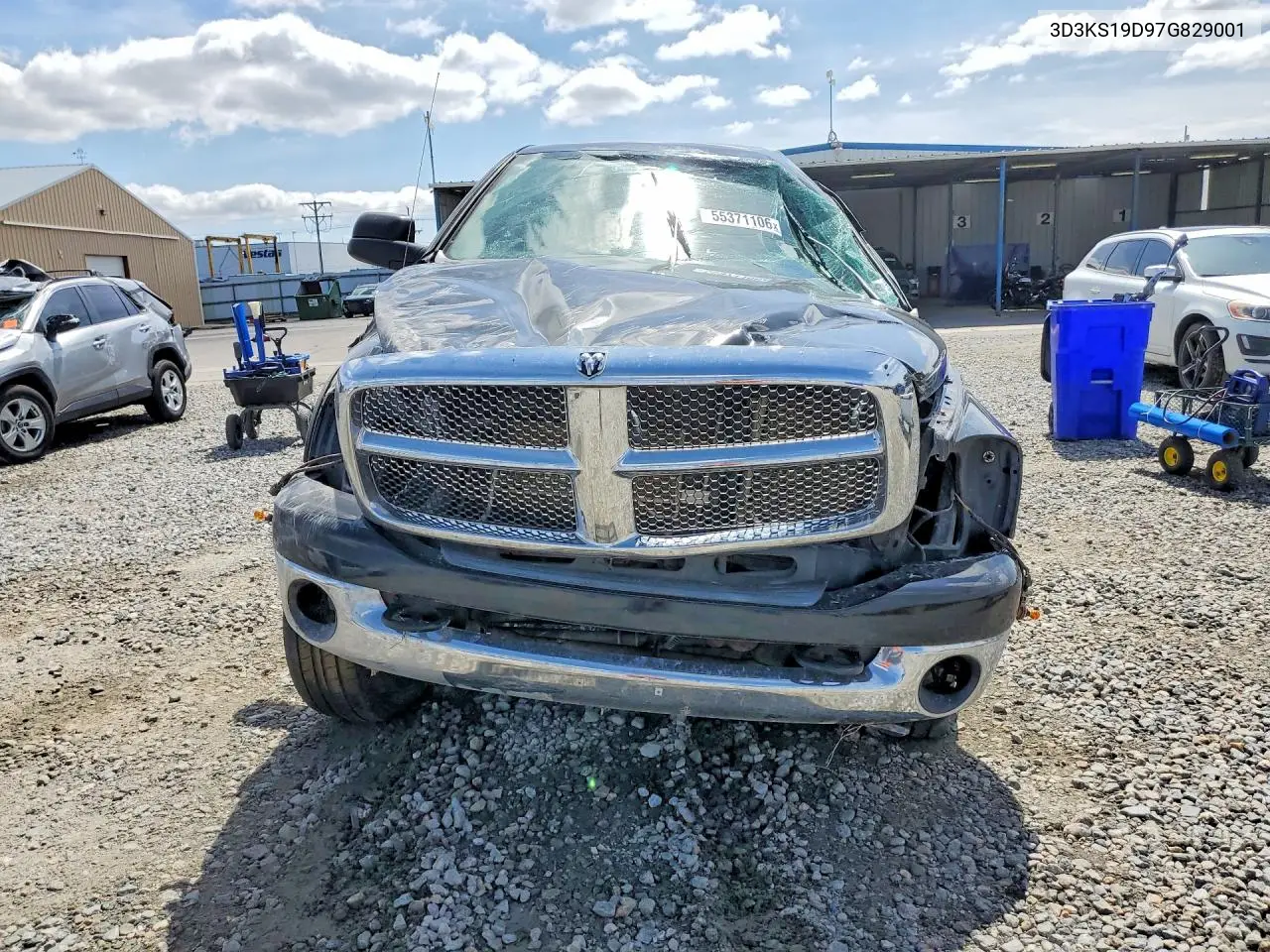 2007 Dodge Ram 1500 VIN: 3D3KS19D97G829001 Lot: 55371106
