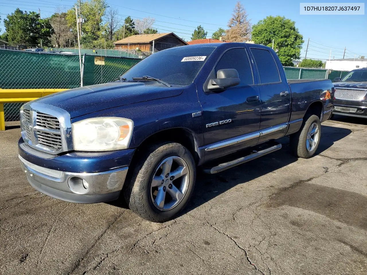 2007 Dodge Ram 1500 St VIN: 1D7HU18207J637497 Lot: 60809236