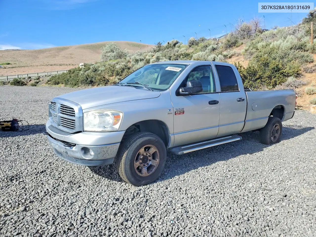 2008 Dodge Ram 2500 St VIN: 3D7KS28A18G131639 Lot: 54890446