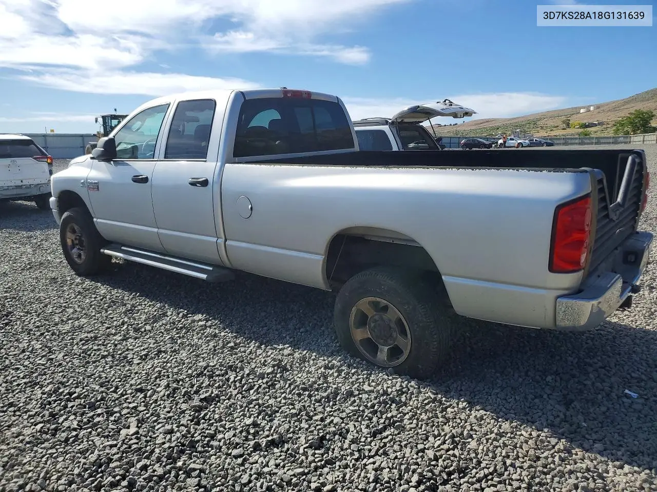 2008 Dodge Ram 2500 St VIN: 3D7KS28A18G131639 Lot: 54890446