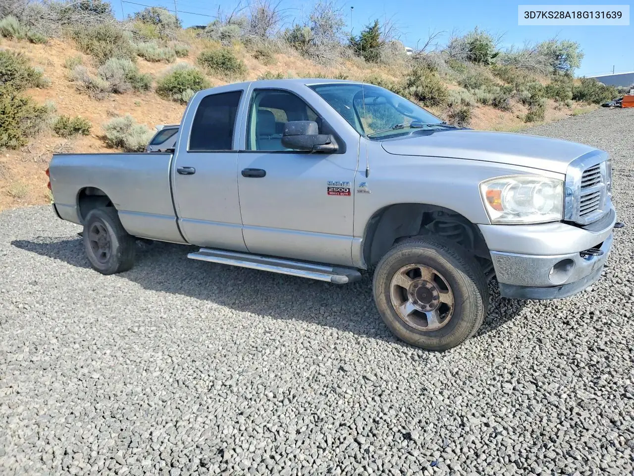 2008 Dodge Ram 2500 St VIN: 3D7KS28A18G131639 Lot: 54890446