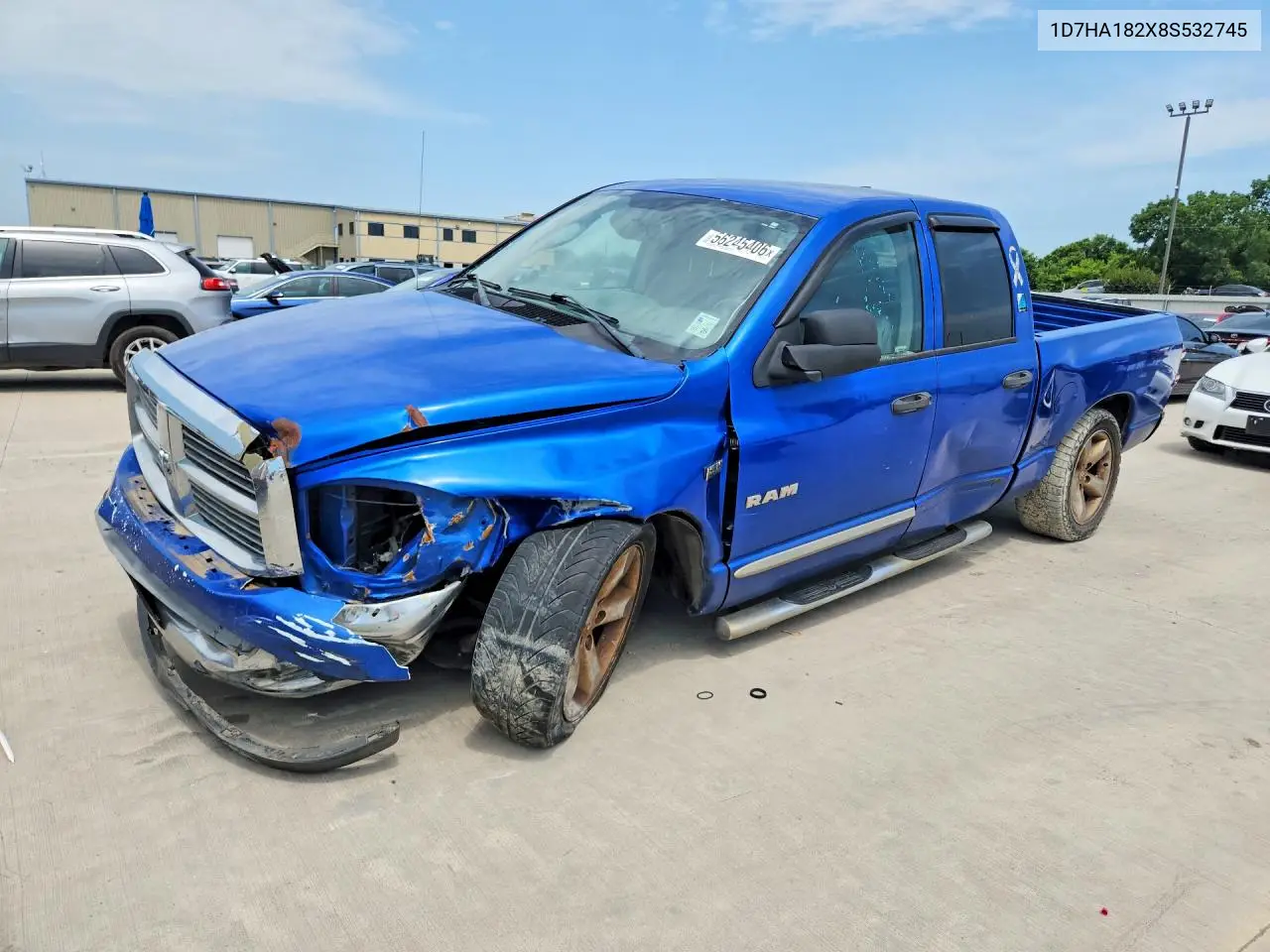 2008 Dodge Ram 1500 St VIN: 1D7HA182X8S532745 Lot: 56245406