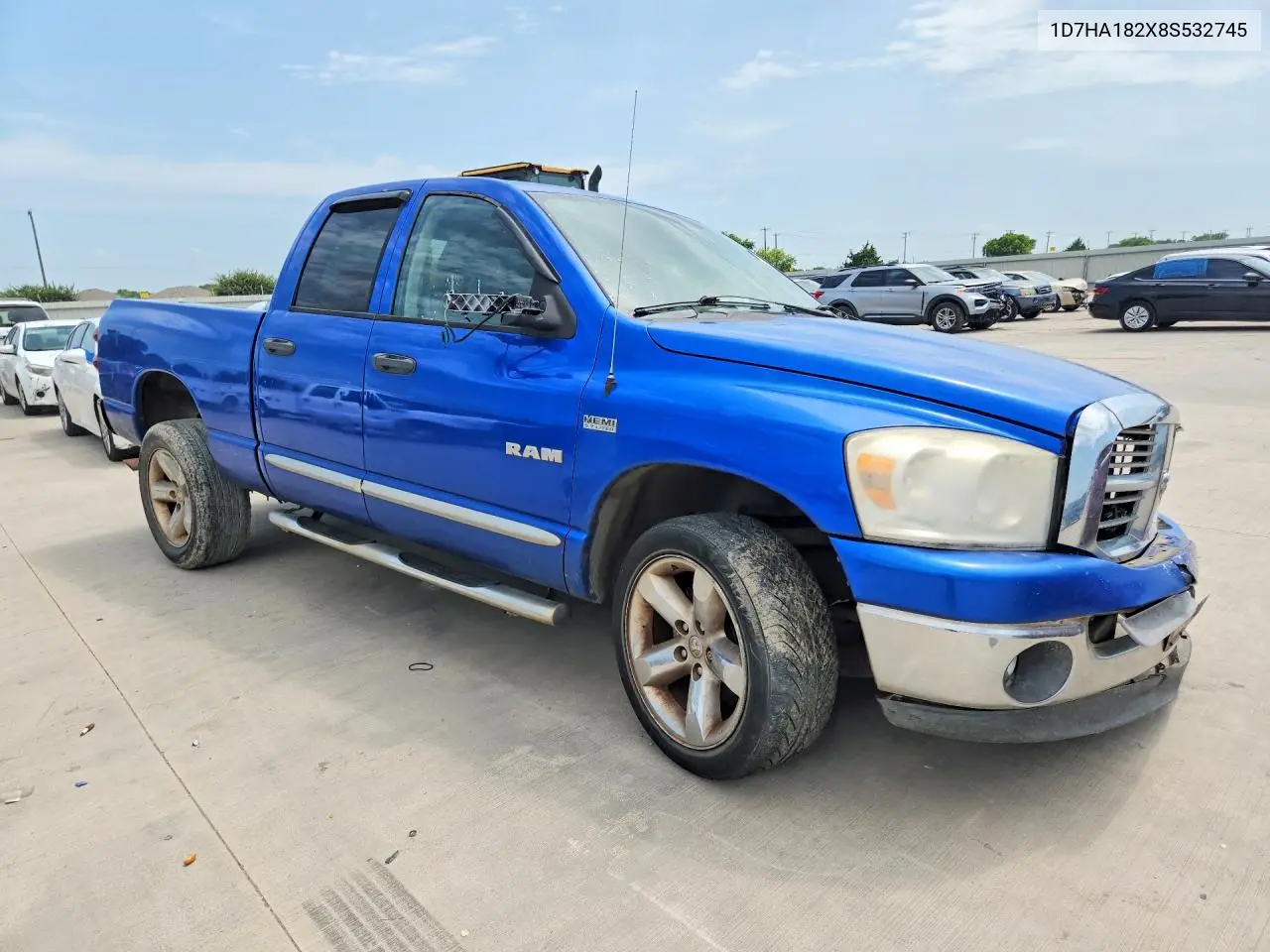 2008 Dodge Ram 1500 St VIN: 1D7HA182X8S532745 Lot: 56245406