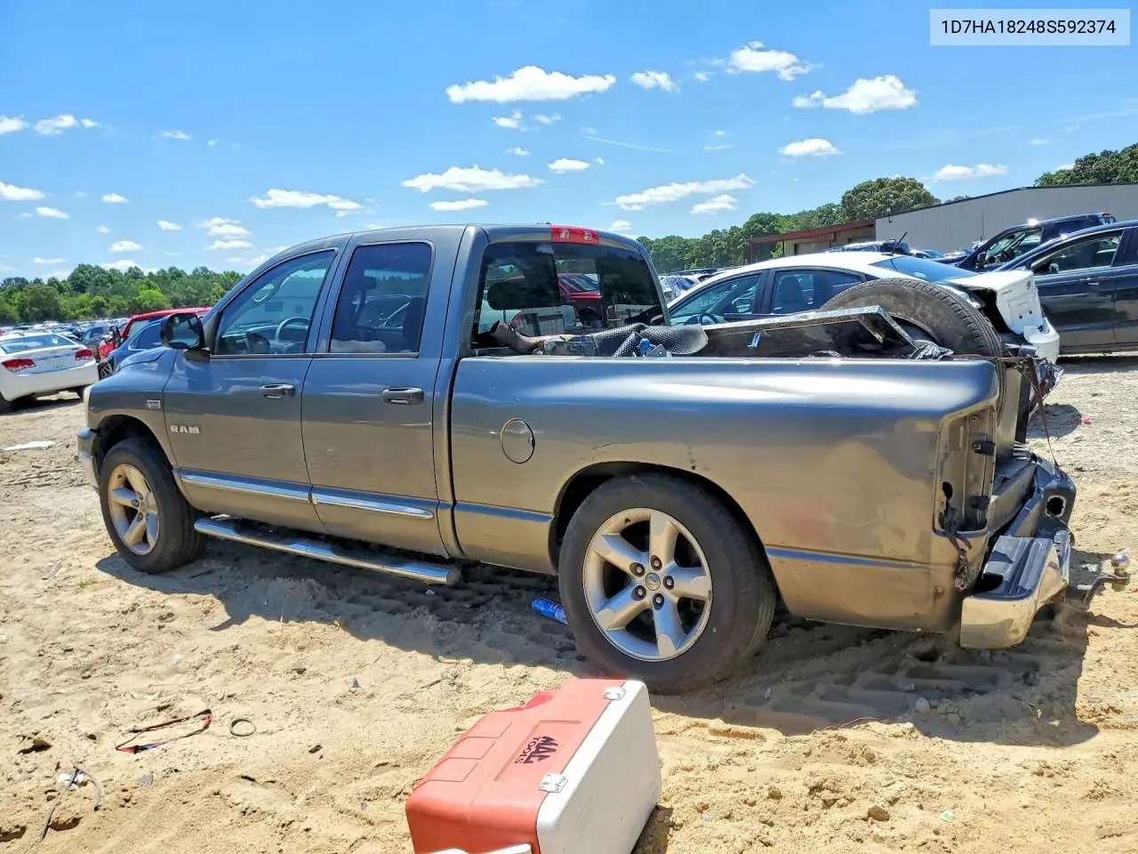 2008 Dodge Ram 1500 St VIN: 1D7HA18248S592374 Lot: 57150146