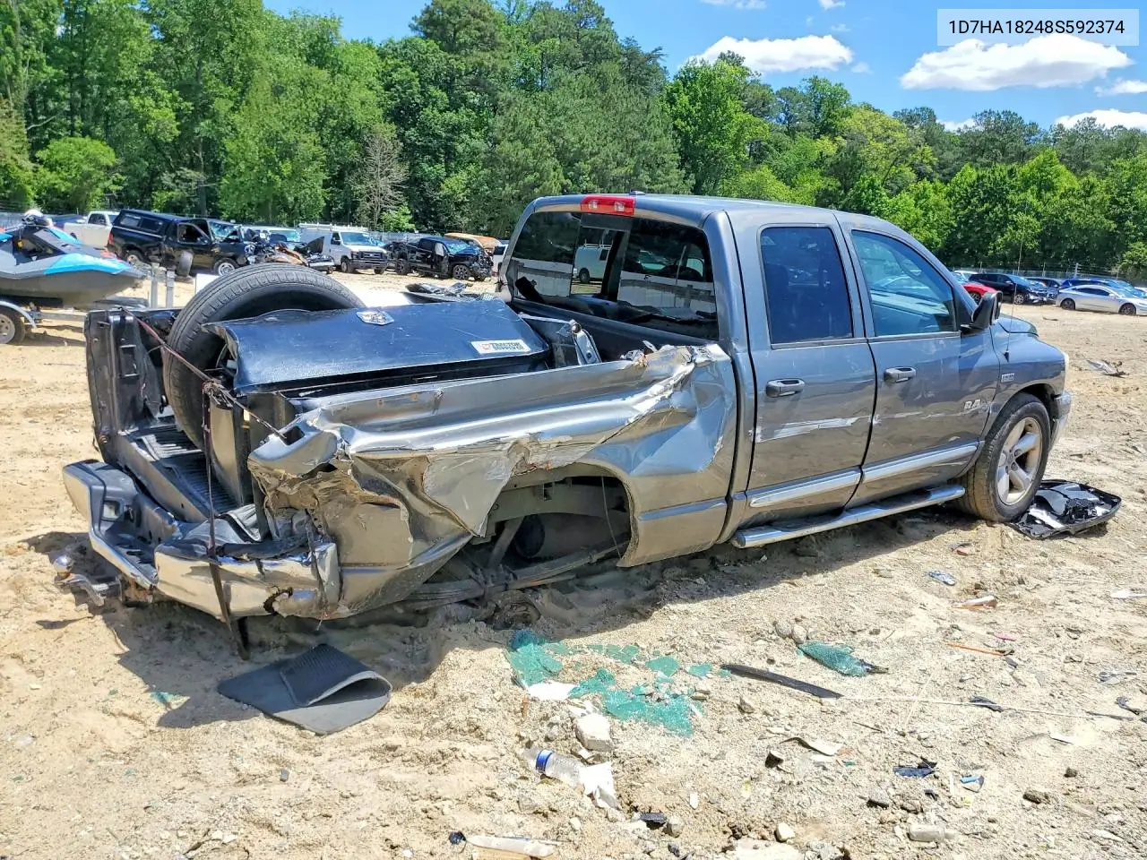 2008 Dodge Ram 1500 St VIN: 1D7HA18248S592374 Lot: 57150146