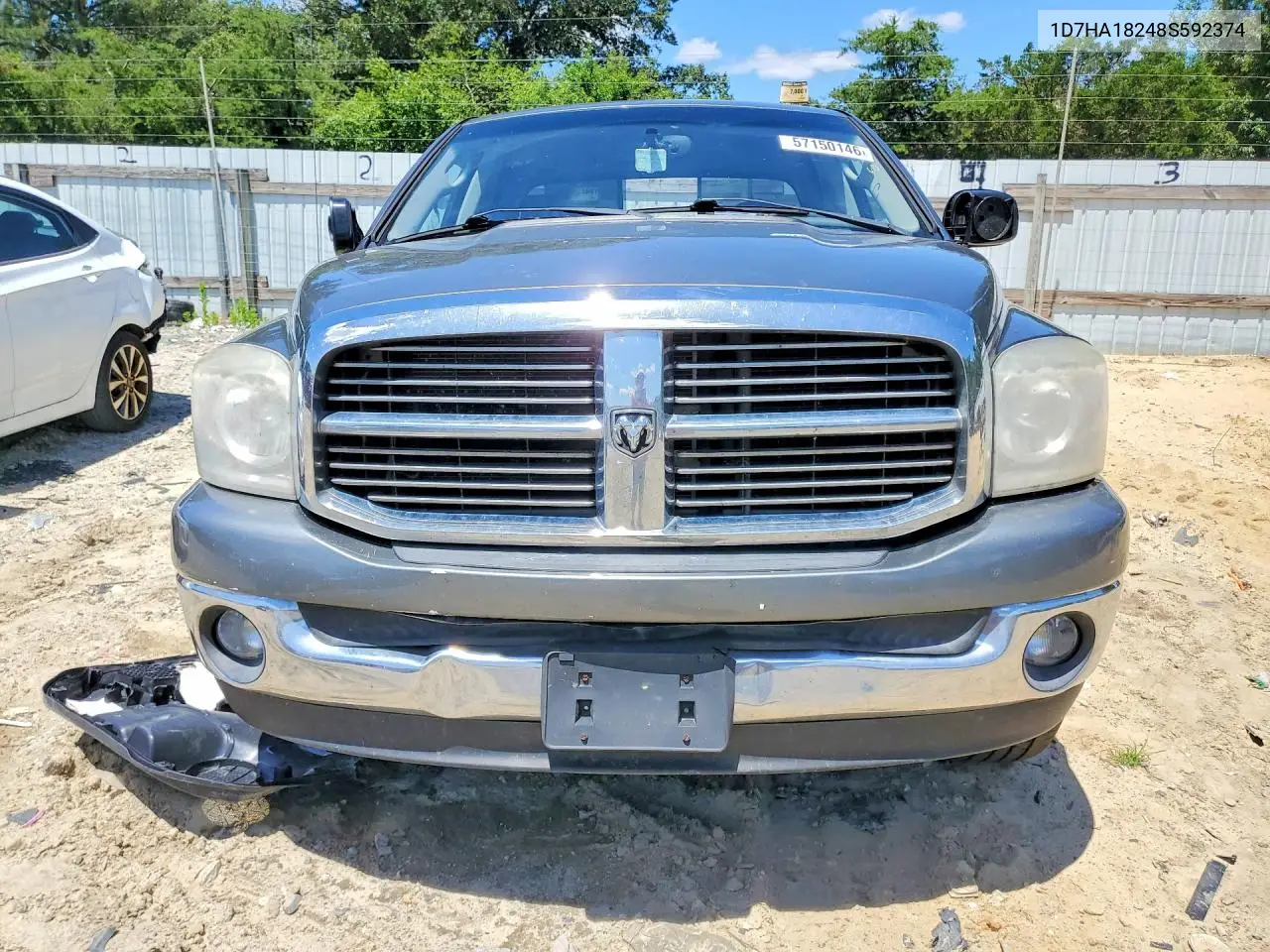 2008 Dodge Ram 1500 St VIN: 1D7HA18248S592374 Lot: 57150146
