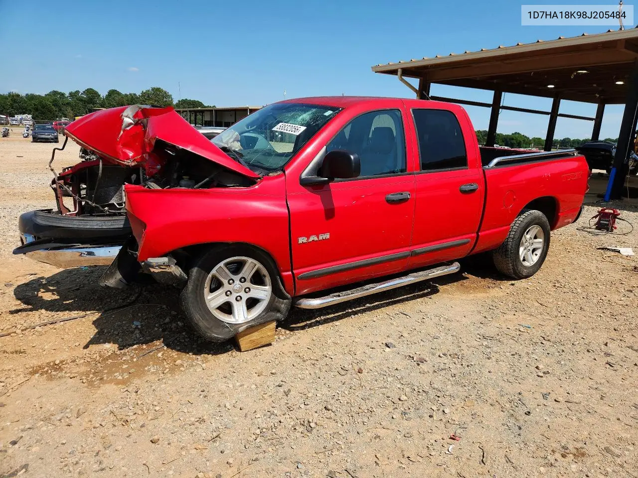 2008 Dodge Ram 1500 St VIN: 1D7HA18K98J205484 Lot: 58832056