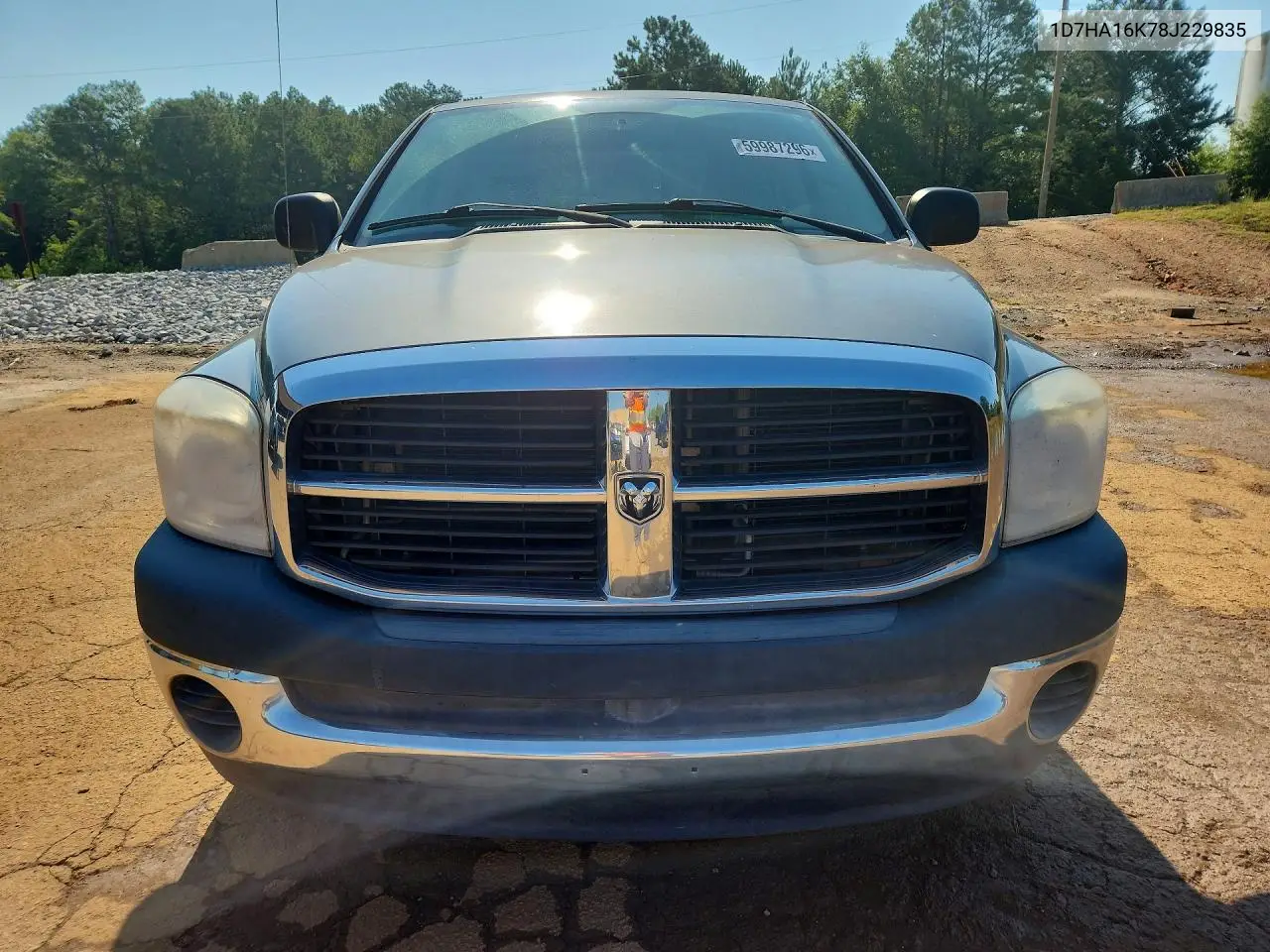 2008 Dodge Ram 1500 St VIN: 1D7HA16K78J229835 Lot: 59987296