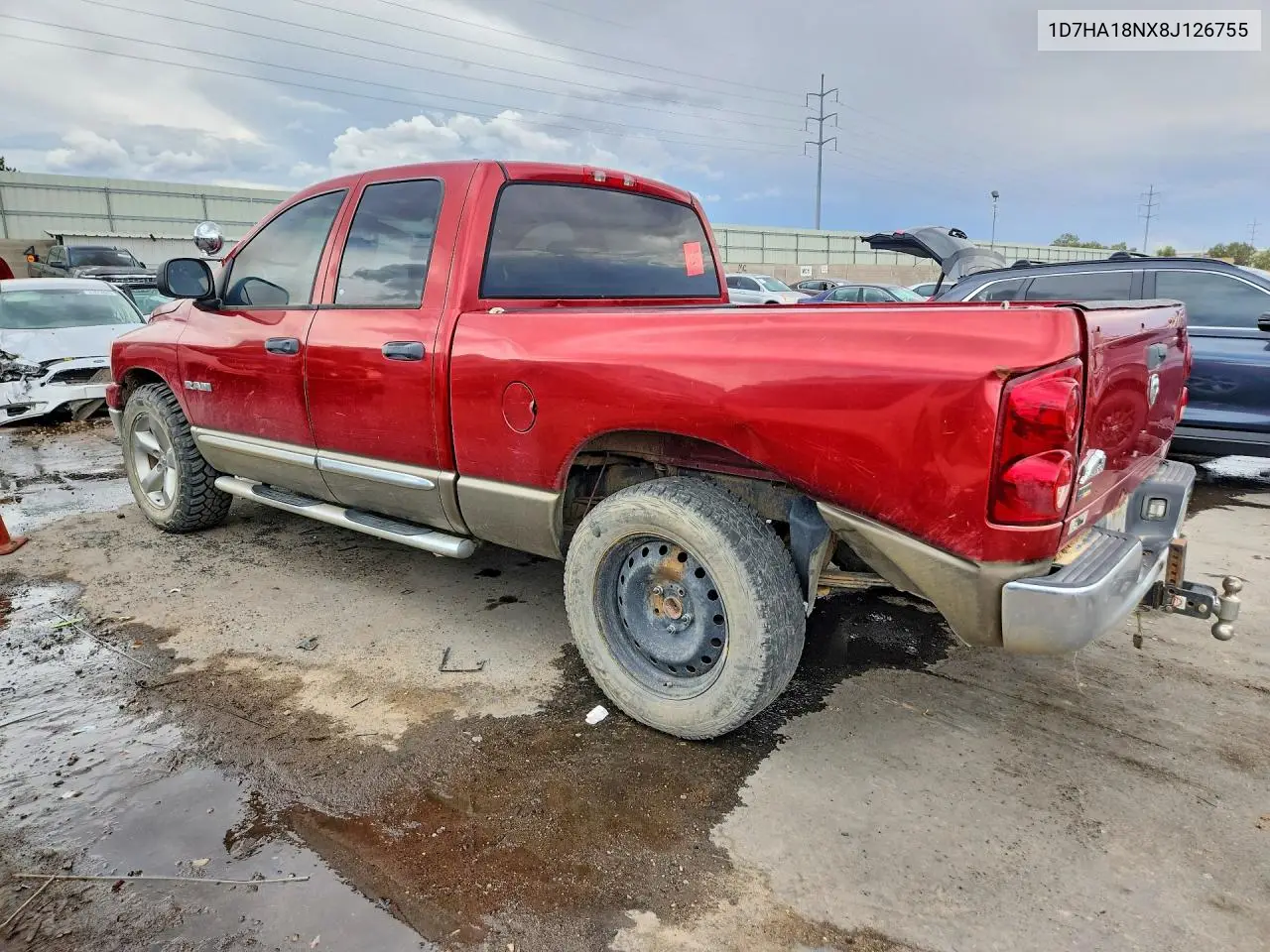 2008 Dodge Ram 1500 St VIN: 1D7HA18NX8J126755 Lot: 61505216