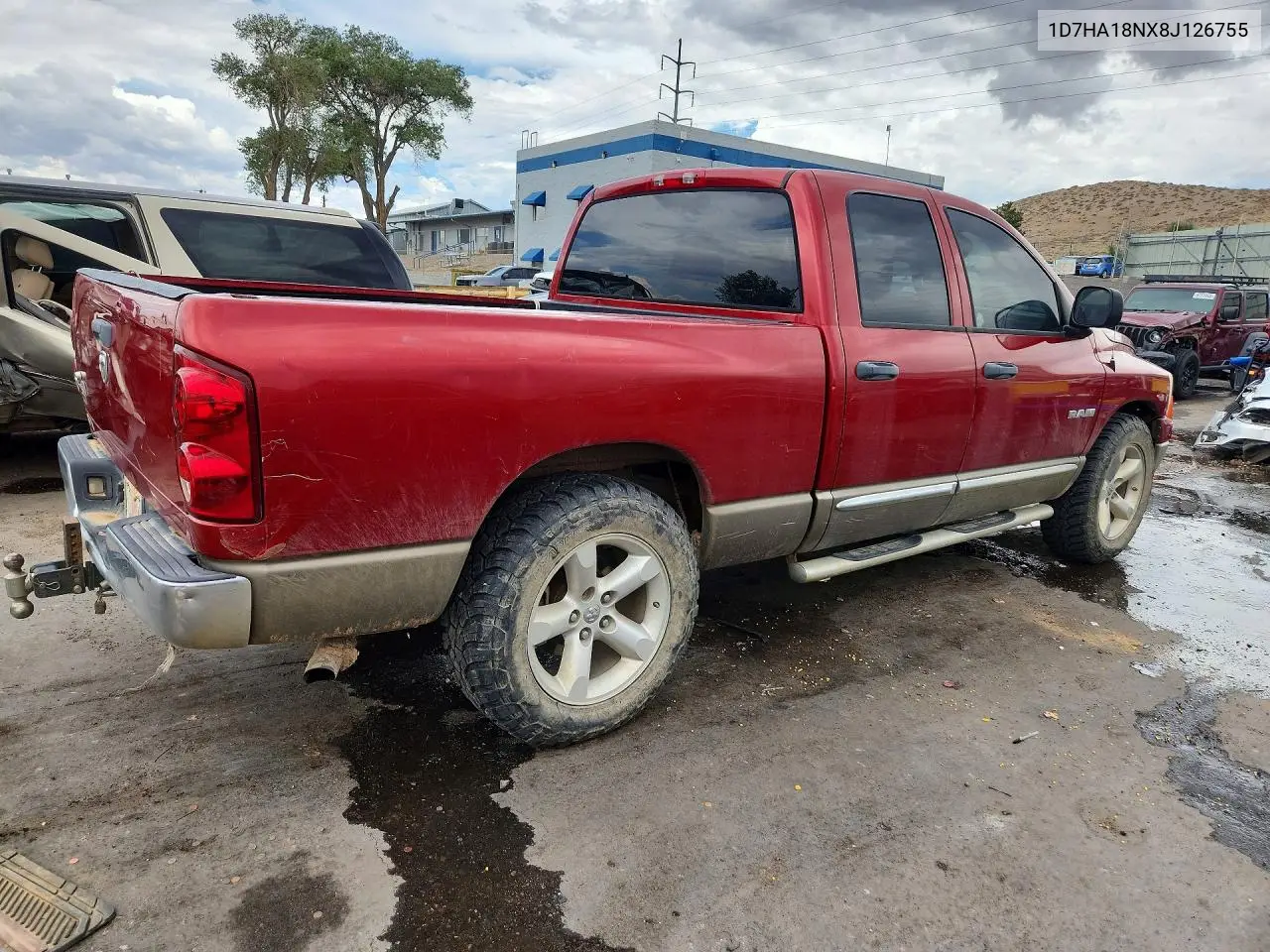 2008 Dodge Ram 1500 St VIN: 1D7HA18NX8J126755 Lot: 61505216