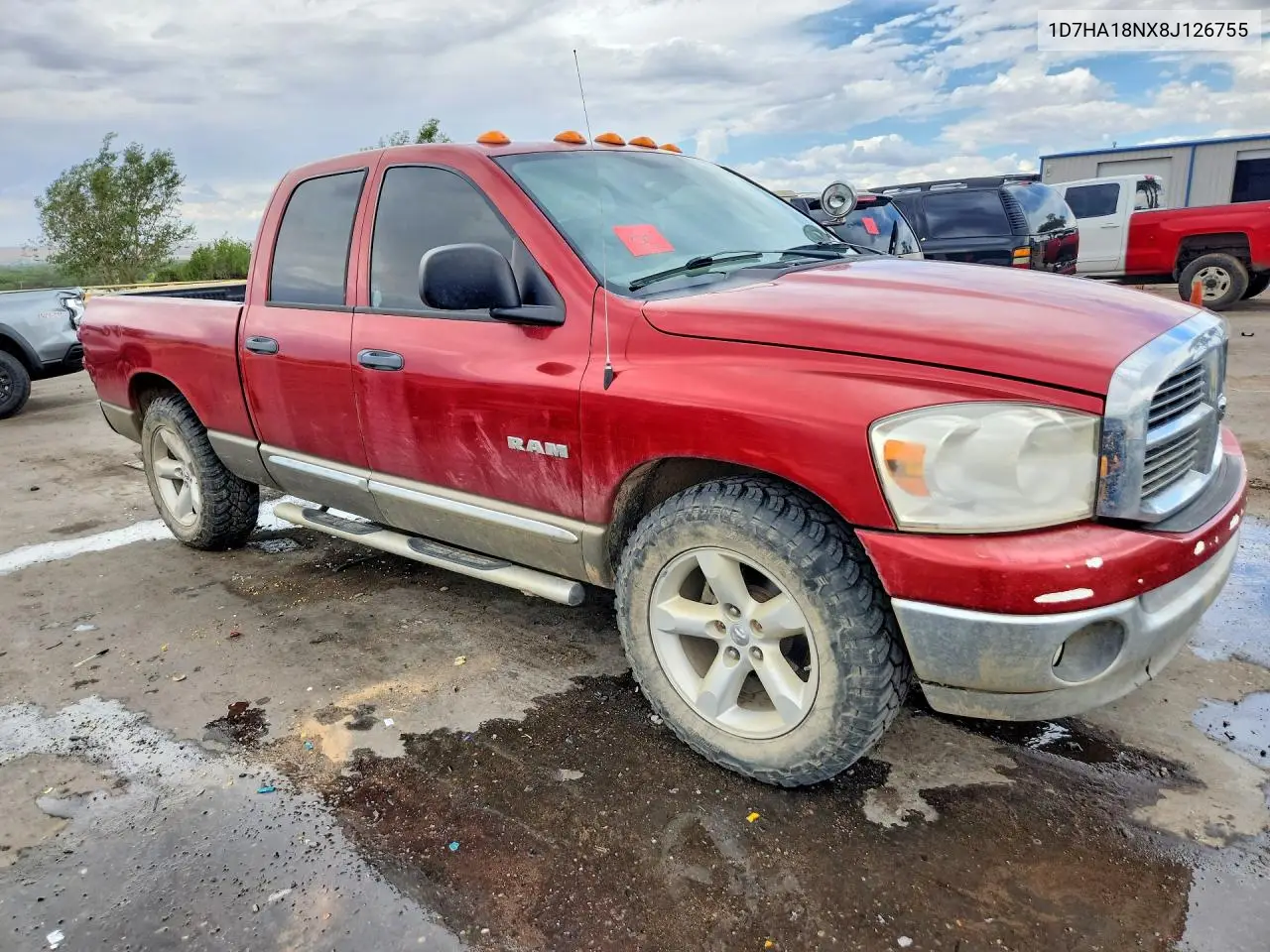 2008 Dodge Ram 1500 St VIN: 1D7HA18NX8J126755 Lot: 61505216