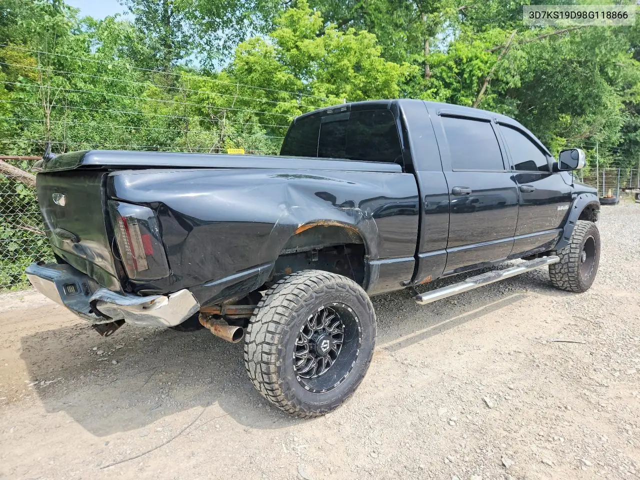 2008 Dodge Ram 1500 VIN: 3D7KS19D98G118866 Lot: 61767866