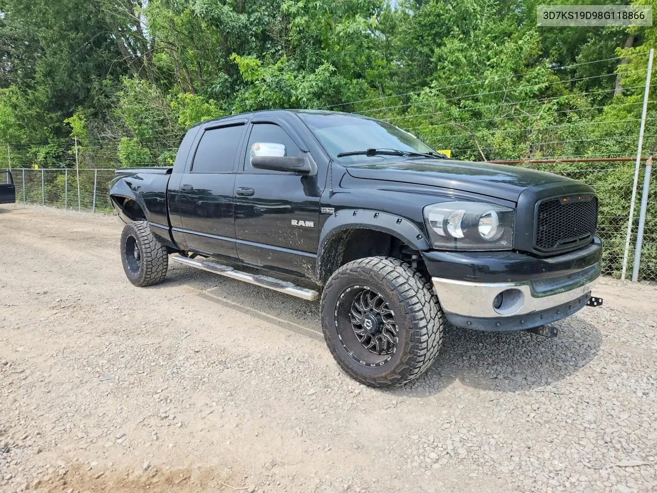 2008 Dodge Ram 1500 VIN: 3D7KS19D98G118866 Lot: 61767866