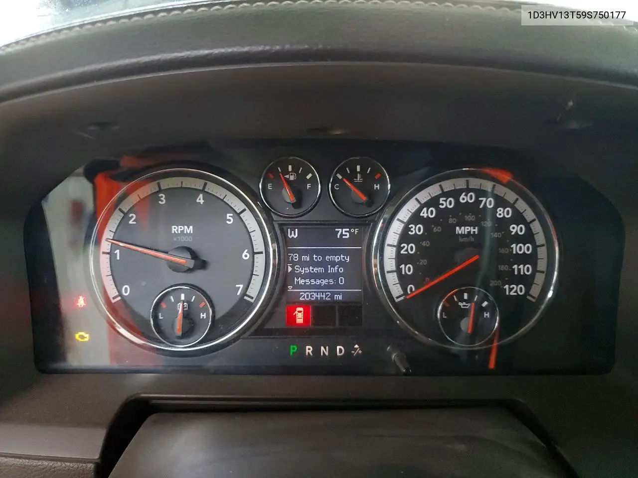 2009 Dodge Ram 1500 VIN: 1D3HV13T59S750177 Lot: 56546586