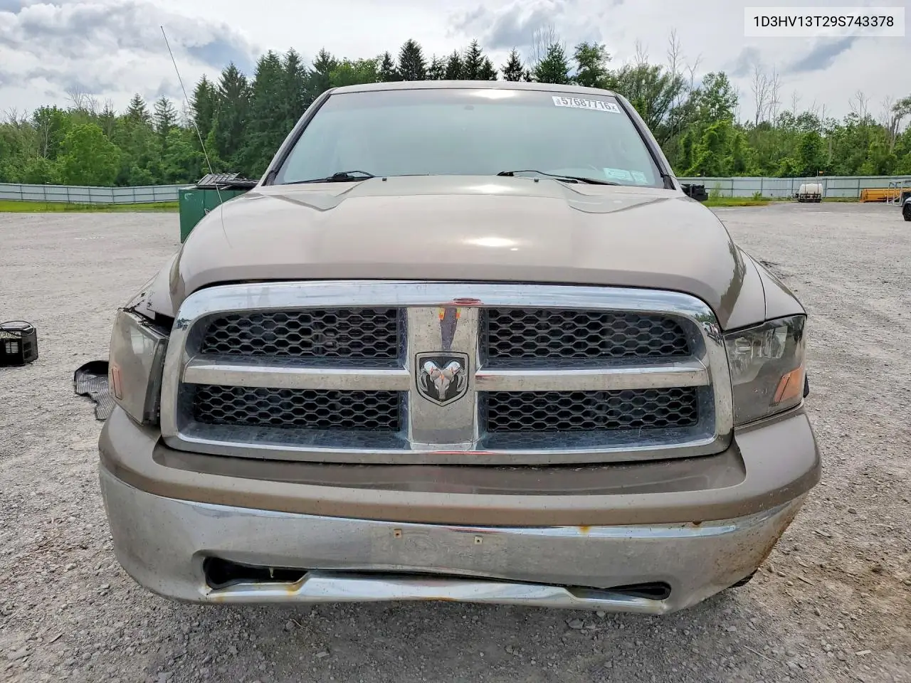 2009 Dodge Ram 1500 VIN: 1D3HV13T29S743378 Lot: 57687716