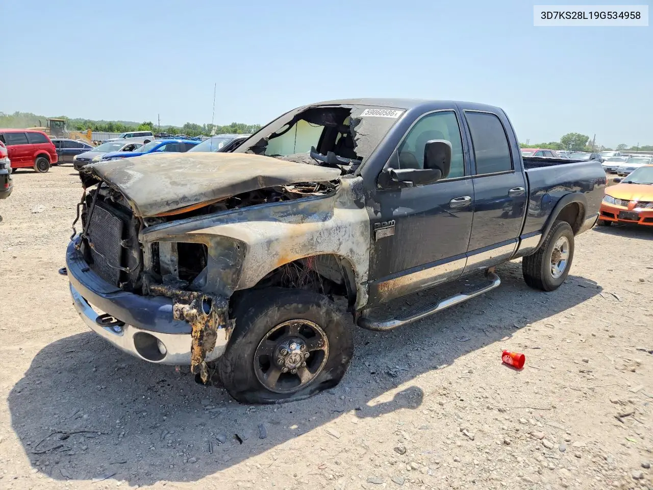 2009 Dodge Ram 2500 VIN: 3D7KS28L19G534958 Lot: 59060586