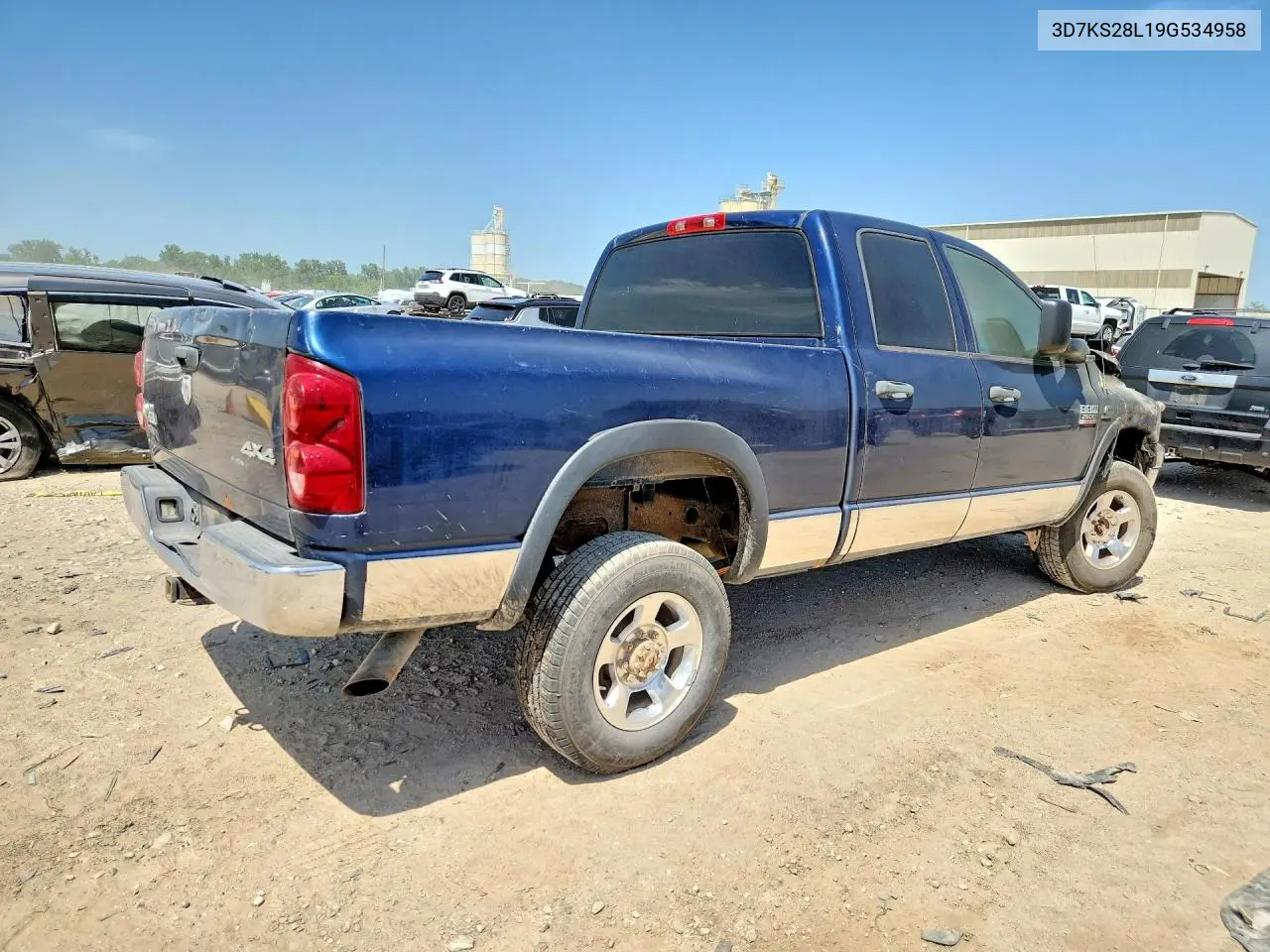 2009 Dodge Ram 2500 VIN: 3D7KS28L19G534958 Lot: 59060586