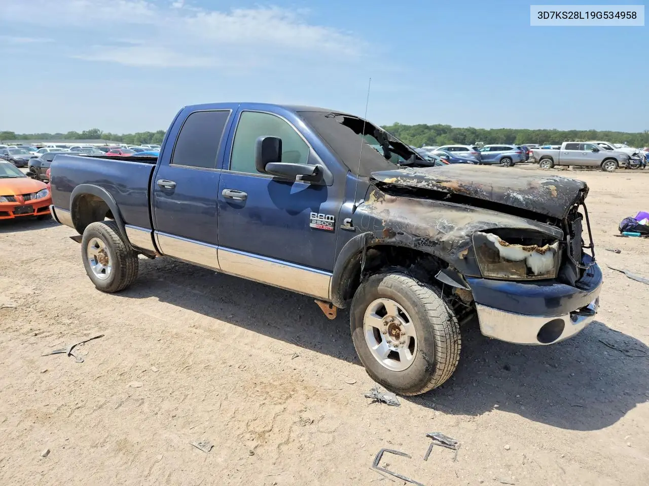 2009 Dodge Ram 2500 VIN: 3D7KS28L19G534958 Lot: 59060586