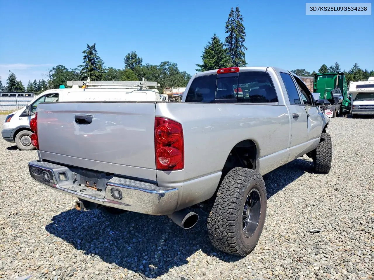 2009 Dodge Ram 2500 VIN: 3D7KS28L09G534238 Lot: 59362596