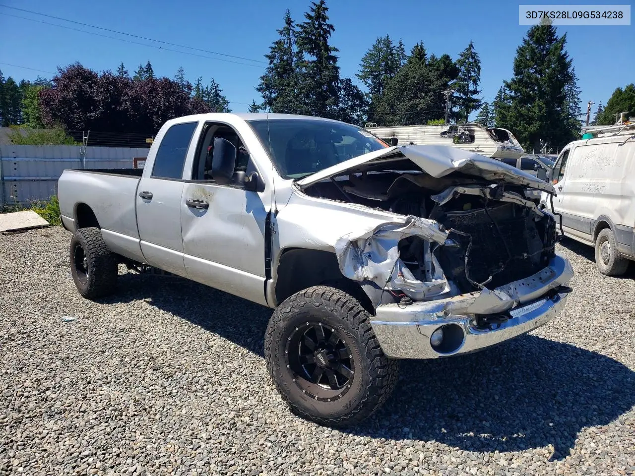 2009 Dodge Ram 2500 VIN: 3D7KS28L09G534238 Lot: 59362596