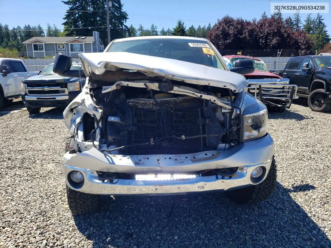 2009 Dodge Ram 2500 VIN: 3D7KS28L09G534238 Lot: 59362596